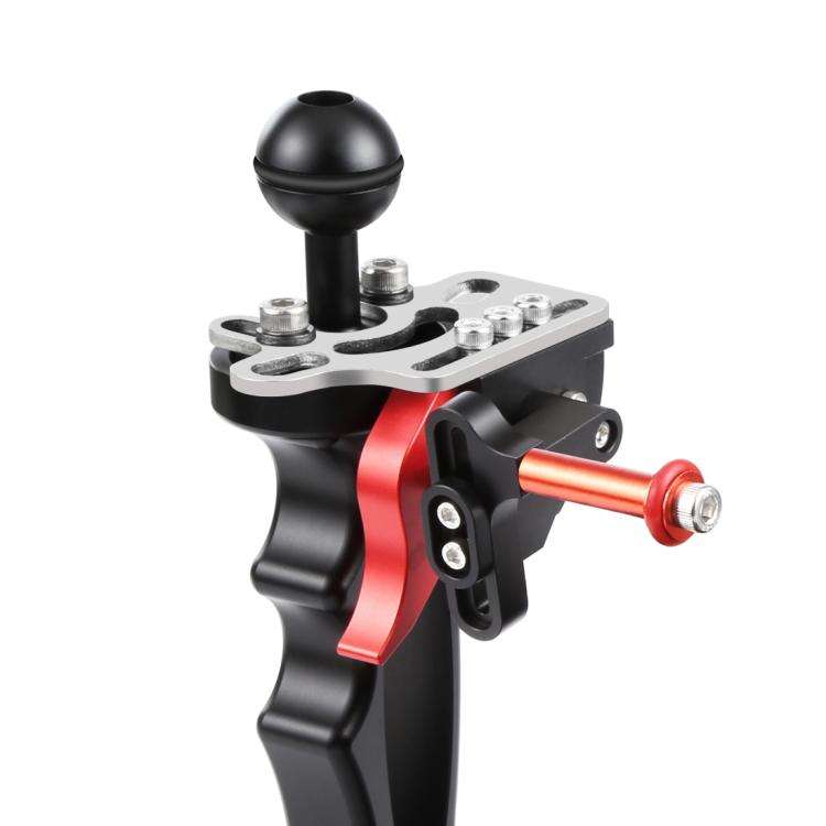 PULUZ Shutter Release Trigger Extension Adapter Lever Mount for Underwater Arm System(Red)