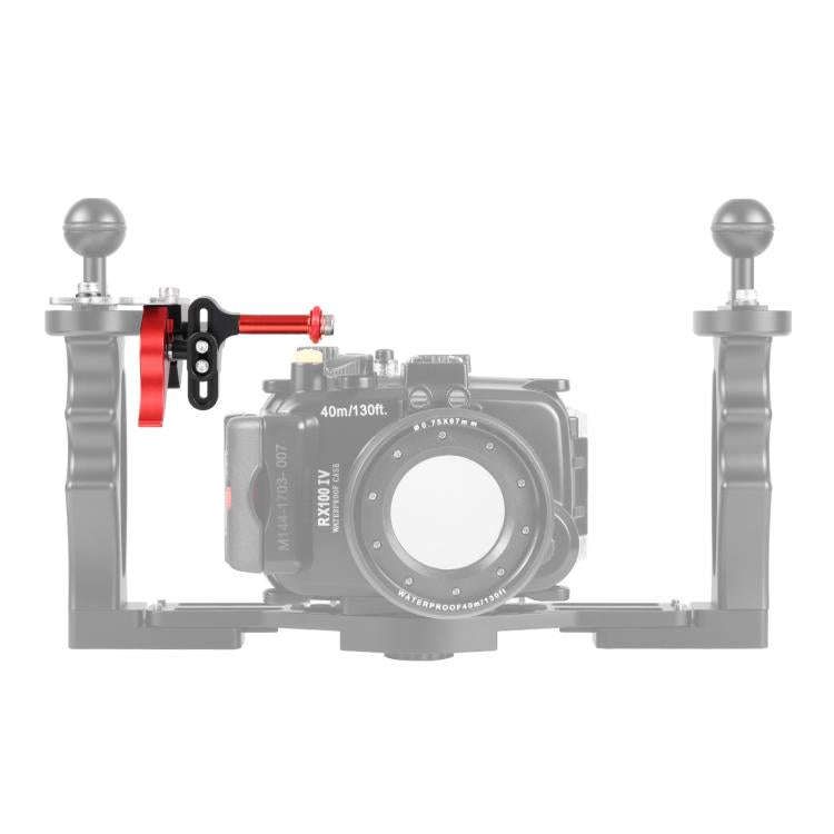 PULUZ Shutter Release Trigger Extension Adapter Lever Mount for Underwater Arm System(Red)
