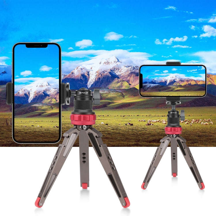 PULUZ 360 Panorama Aluminum Alloy Tripod Ball Head Adapter with Knob Lock(Black)