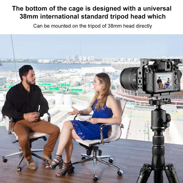 PULUZ Video Camera Cage Filmmaking Rig for Nikon Z6 / Z7(Black)