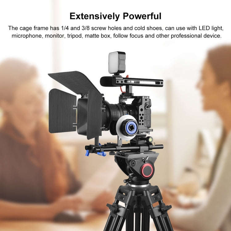 PULUZ Video Camera Cage Filmmaking Rig with Handle for Nikon Z6 / Z7(Black)