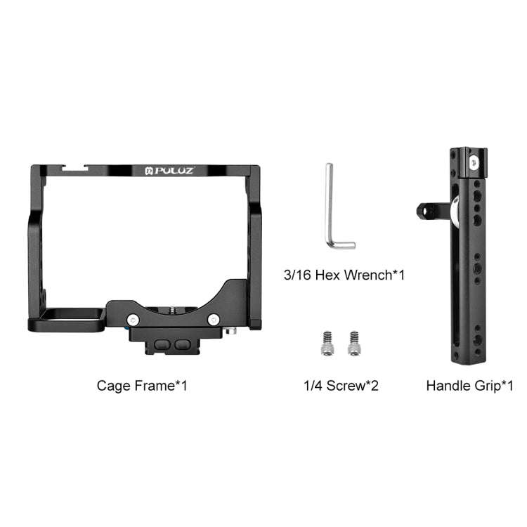 PULUZ Video Camera Cage Filmmaking Rig with Handle for Nikon Z6 / Z7(Black)