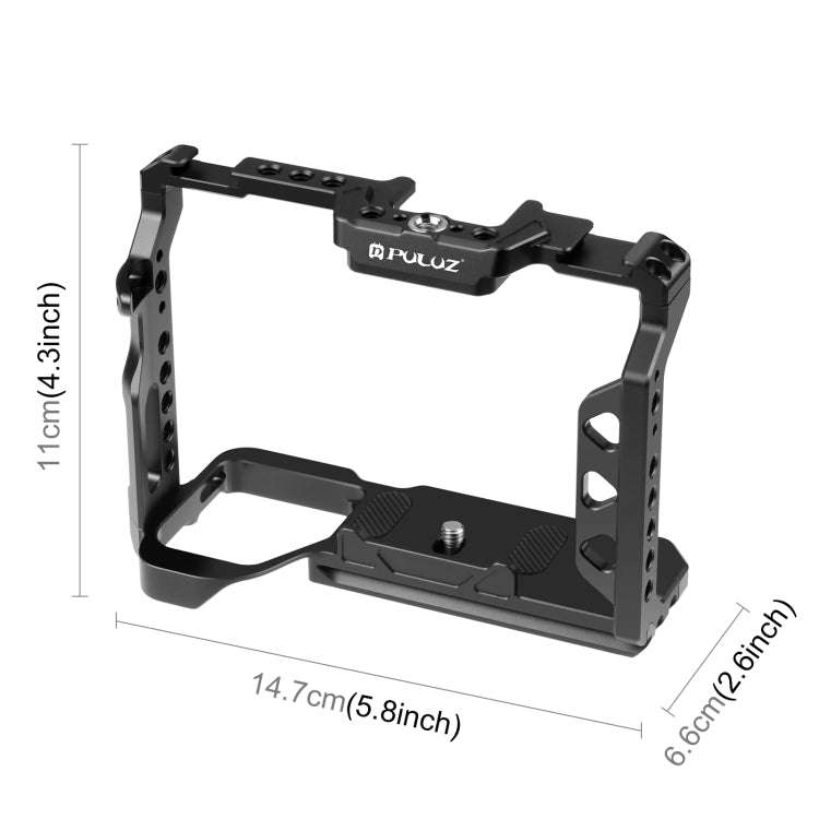 PULUZ Metal Camera Cage Stabilizer Rig for Sony A7 IV / ILCE-7M4 / A7M4 / A7M3 / A7R3  / A7R III(...