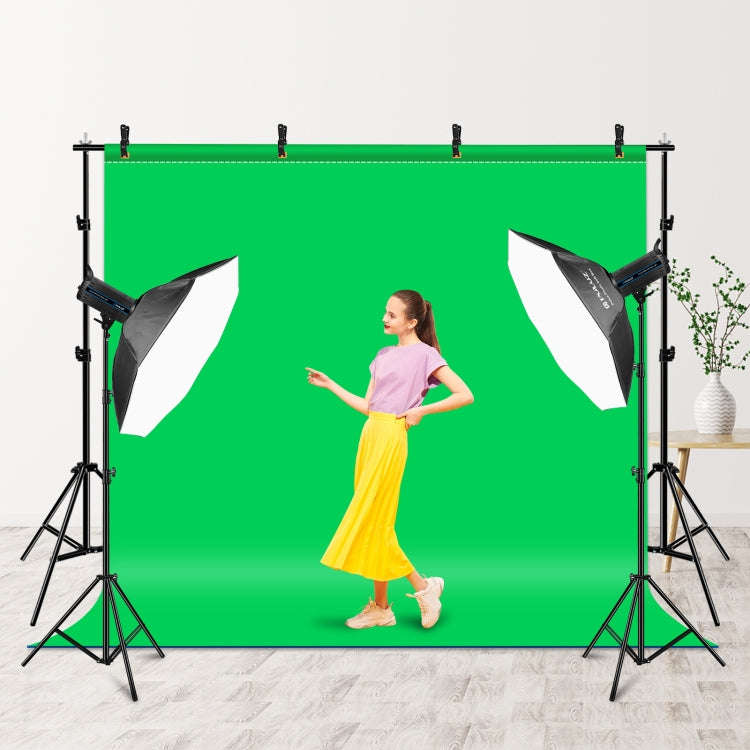 2 x 2m Photo Studio Background Support Stand Backdrop Crossbar Bracket(Black)