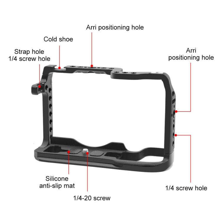 For Canon EOS-RP PULUZ Metal Camera Cage Stabilizer Rig(Black)