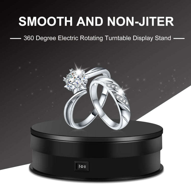 PULUZ 15cm Adjusting Speed Rotating Turntable Display Stand, Load: 3kg(Black)
