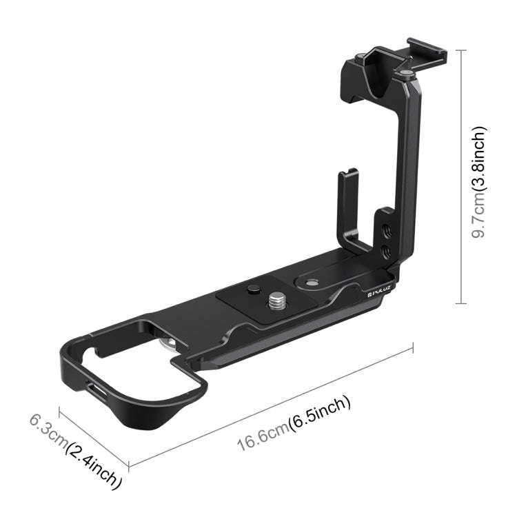 For Nikon Z6III / Z6II PULUZ 1/4 inch Vertical Shoot Quick Release L Plate Bracket Base Holder (B...