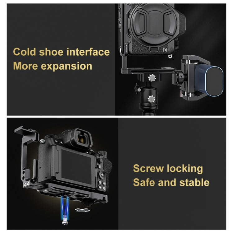 For Nikon Z6III / Z6II PULUZ 1/4 inch Vertical Shoot Quick Release L Plate Bracket Base Holder (B...