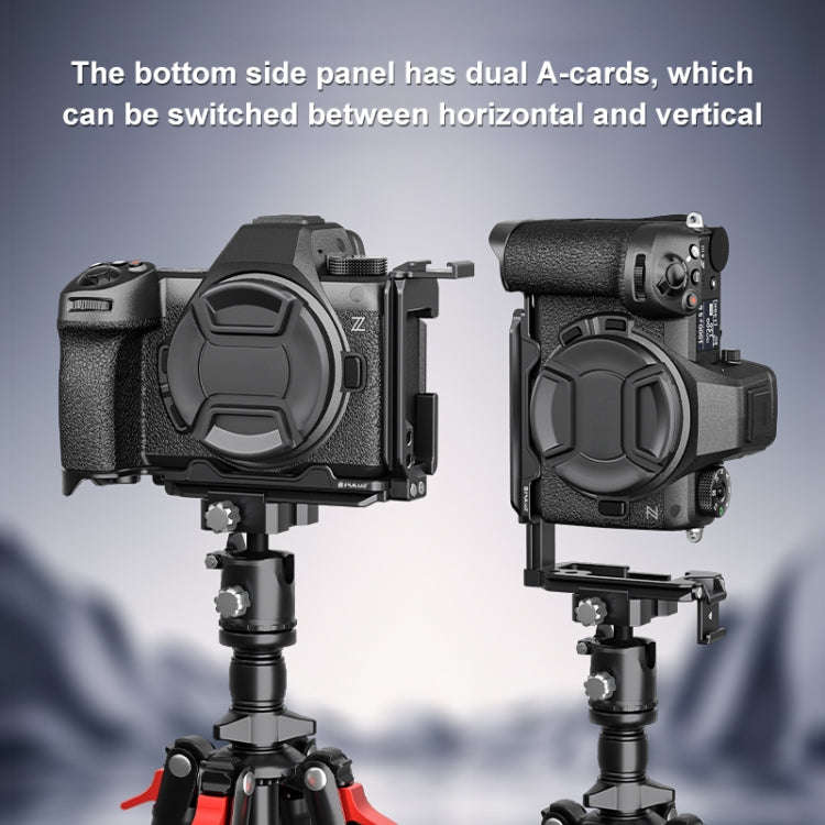 For Nikon Z6III / Z6II PULUZ 1/4 inch Vertical Shoot Quick Release L Plate Bracket Base Holder (B...