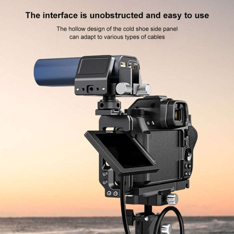 For Nikon Z6III / Z6II PULUZ 1/4 inch Vertical Shoot Quick Release L Plate Bracket Base Holder (B...