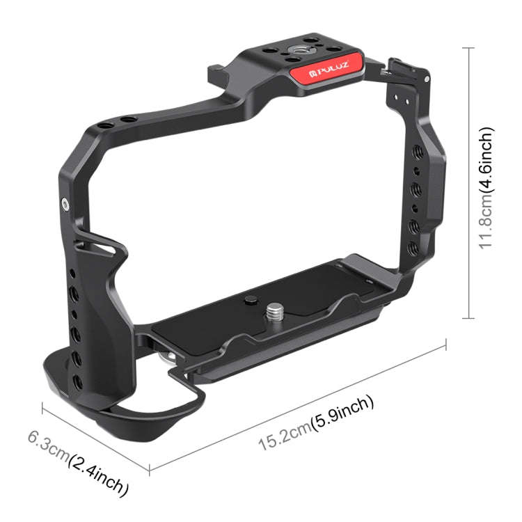 For Nikon Z6III / Z6II PULUZ Metal Camera Cage Stabilizer Rig (Black)