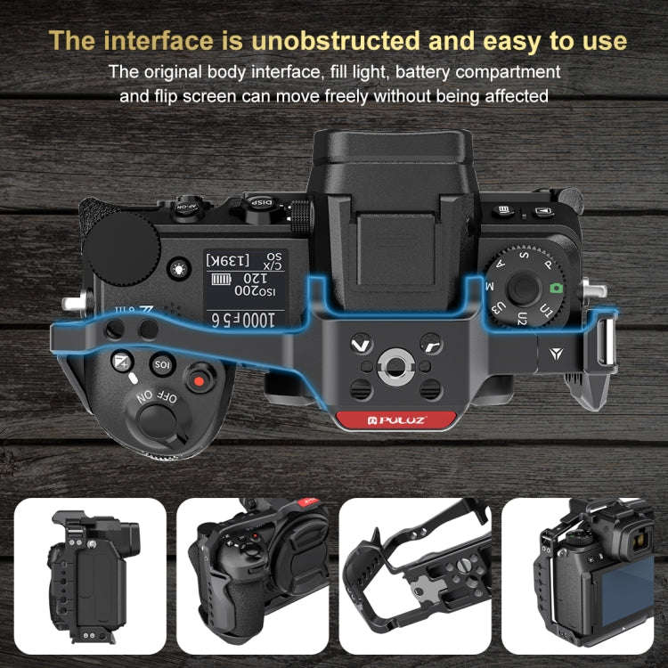 For Nikon Z6III / Z6II PULUZ Metal Camera Cage Stabilizer Rig (Black)