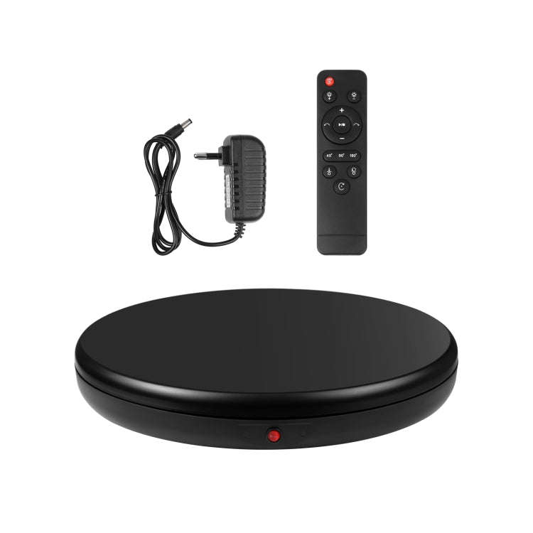 PULUZ 45cm Remote Control Adjusting Speed Rotating Turntable Display Stand, Black, Load 100kg(EU ...
