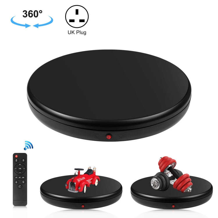 PULUZ 45cm Remote Control Adjusting Speed Rotating Turntable Display Stand, Black, Load 100kg(UK ...