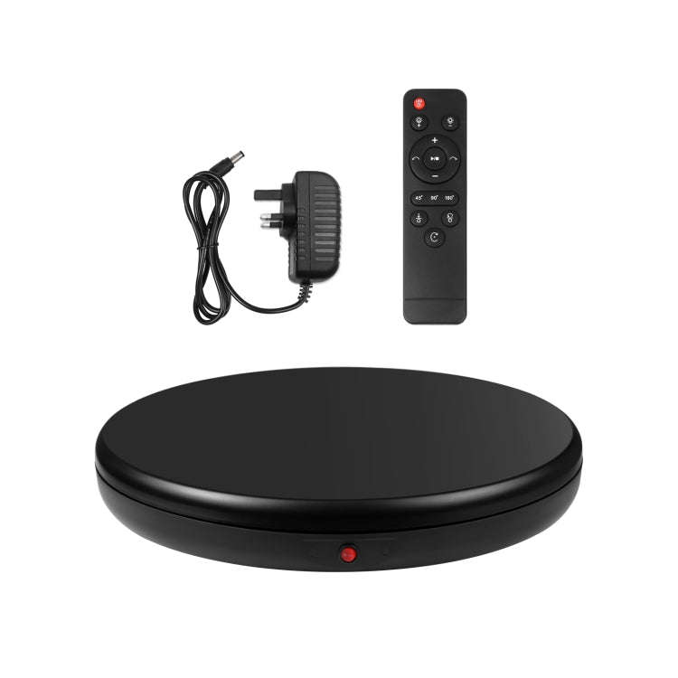PULUZ 45cm Remote Control Adjusting Speed Rotating Turntable Display Stand, Black, Load 100kg(UK ...