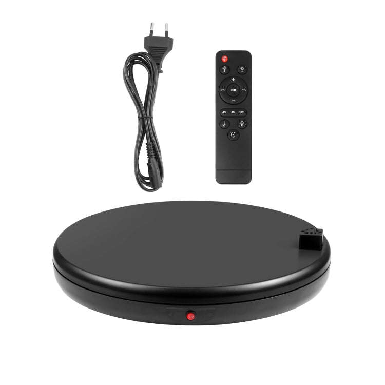 PULUZ 45cm Remote Control Adjusting Speed Rotating Turntable Display Stand with Power Socket, Bla...