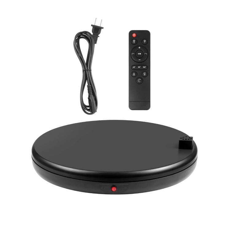 PULUZ 45cm Remote Control Adjusting Speed Rotating Turntable Display Stand with Power Socket, Bla...