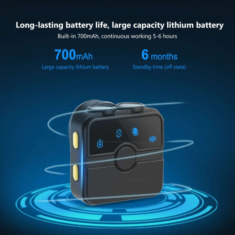 PULUZ Magnetic Lavalier Wireless Microphone with Charging Case Box, 8 Pin RX Receiver and 2 TX Mi...
