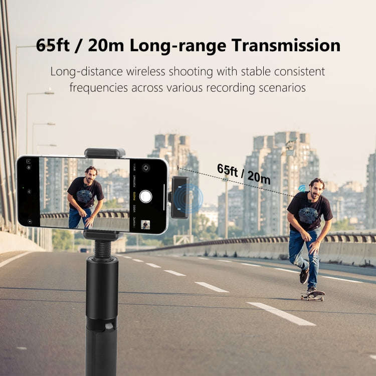 PULUZ Magnetic Lavalier Wireless Microphone with Charging Case Box, 8 Pin RX Receiver and 2 TX Mi...