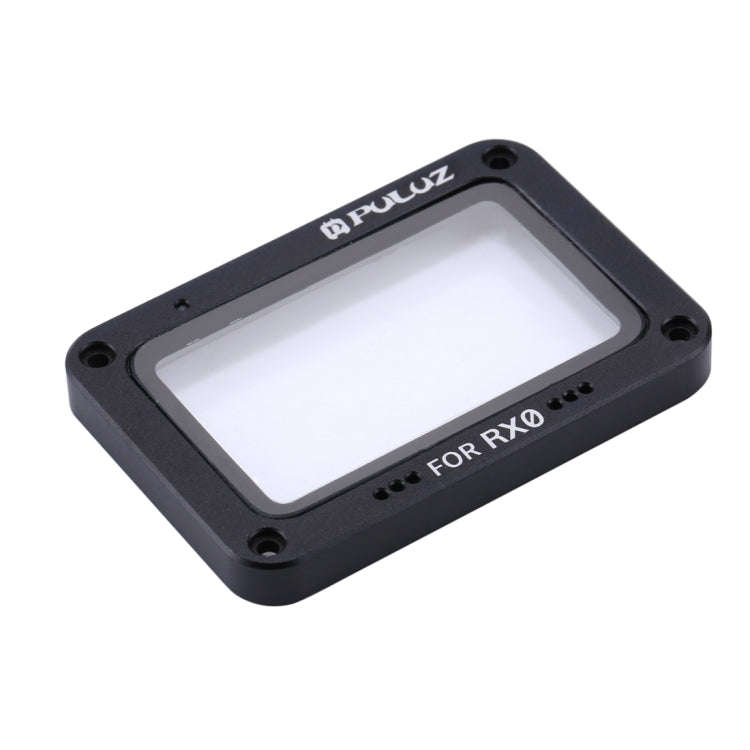 PULUZ Aluminum Alloy Flame + Tempered Glass Lens Protector for Sony RX0 / RX0 II, with Screws and...