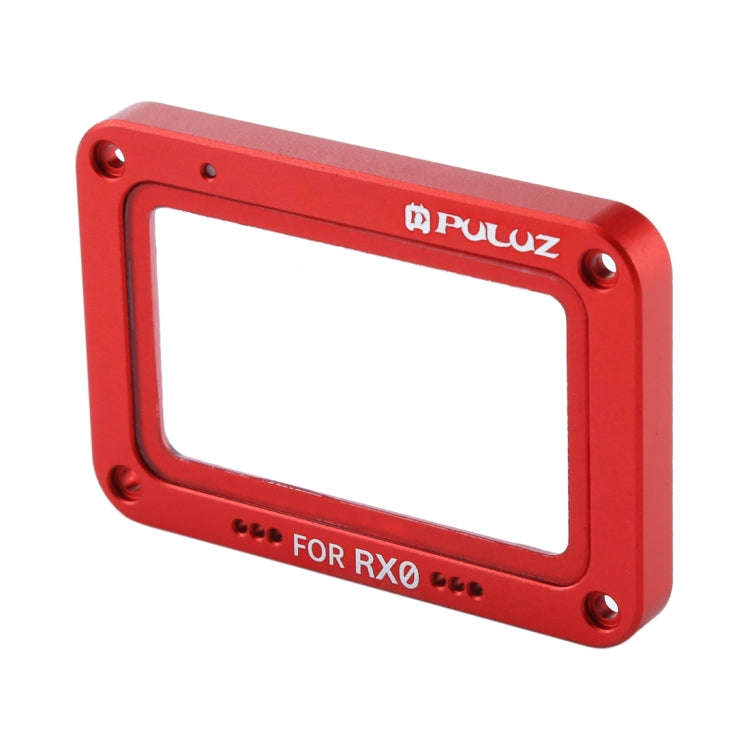 PULUZ Aluminum Alloy Flame + Tempered Glass Lens Protector for Sony RX0 / RX0 II, with Screws and...