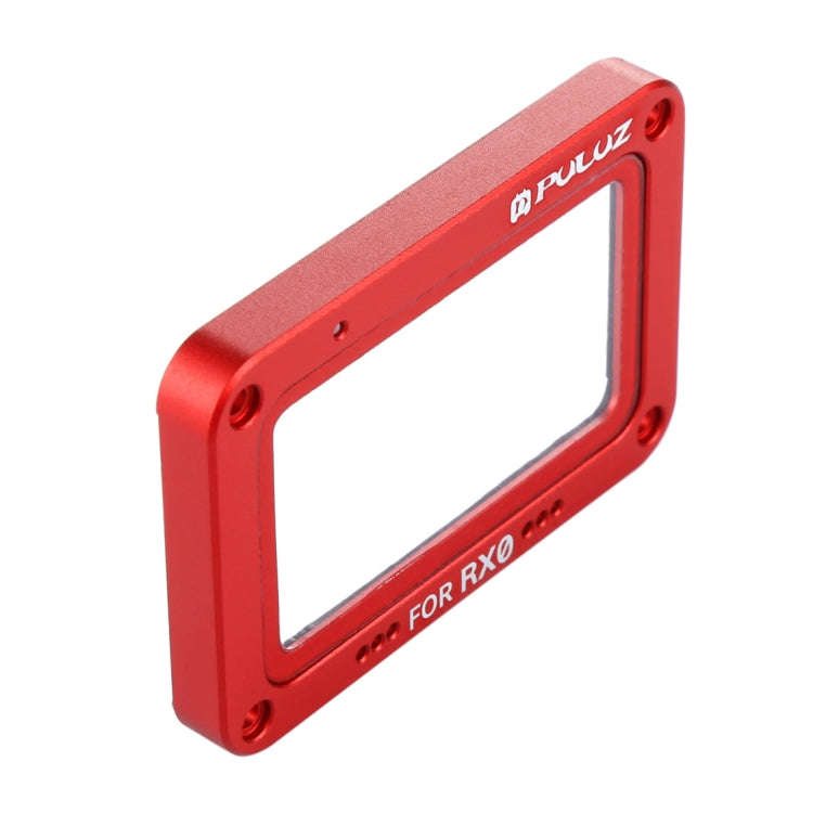 PULUZ Aluminum Alloy Flame + Tempered Glass Lens Protector for Sony RX0 / RX0 II, with Screws and...