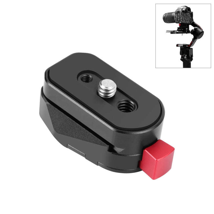 PULUZ Mini Monitor Magic Arm Quick Release Plate (Black)