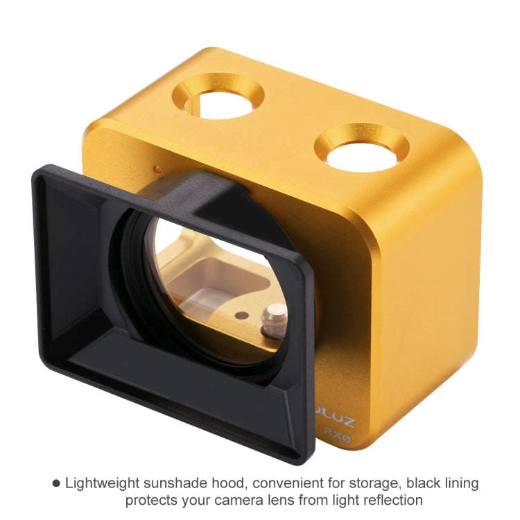 PULUZ for Sony RX0 Aluminum Alloy Protective Cage + 37mm UV Filter Lens + Lens Sunshade with Scre...