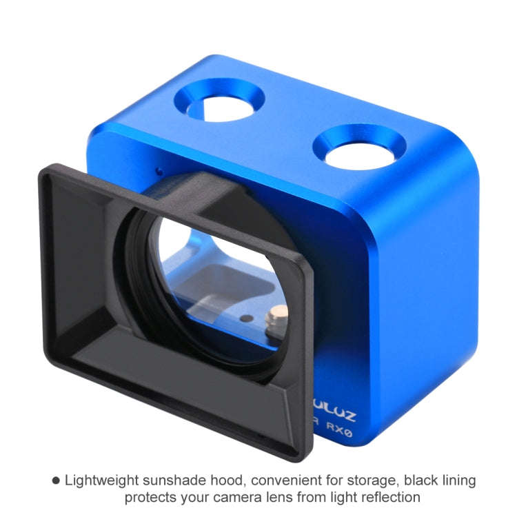 PULUZ for Sony RX0 Aluminum Alloy Protective Cage + 37mm UV Filter Lens + Lens Sunshade with Scre...