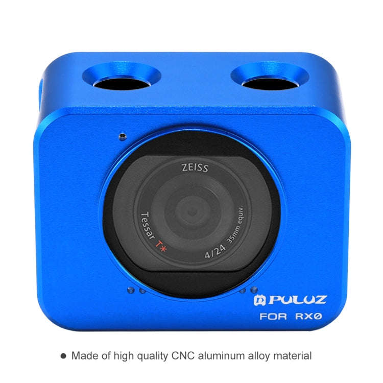 PULUZ for Sony RX0 Aluminum Alloy Protective Cage + 37mm UV Filter Lens + Lens Sunshade with Scre...