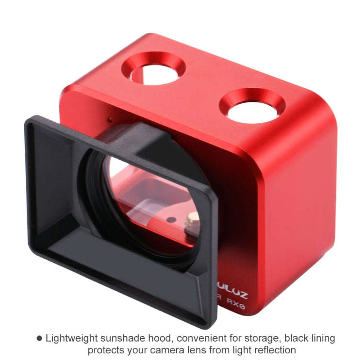PULUZ for Sony RX0 Aluminum Alloy Protective Cage + 37mm UV Filter Lens + Lens Sunshade with Scre...