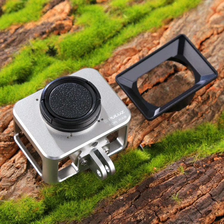 PULUZ for Sony RX0 Aluminum Alloy Protective Cage + 37mm UV Filter Lens + Lens Sunshade with Scre...