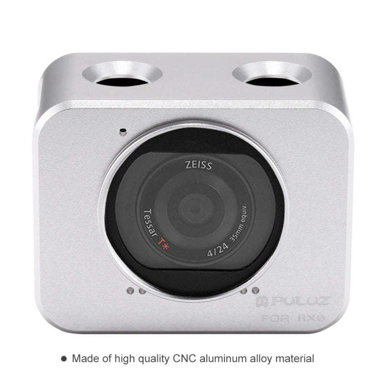PULUZ for Sony RX0 Aluminum Alloy Protective Cage + 37mm UV Filter Lens + Lens Sunshade with Scre...