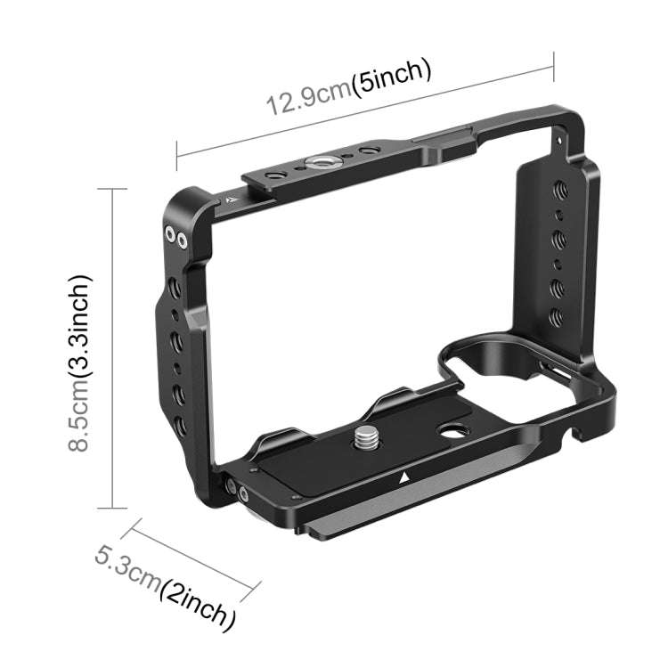 For Sony ZV-E10 II / ZV-E10M2 PULUZ Metal Camera Cage Stabilizer Rig (Black)
