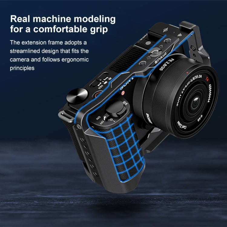 For Sony ZV-E10 II / ZV-E10M2 PULUZ Metal Camera Cage Stabilizer Rig (Black)