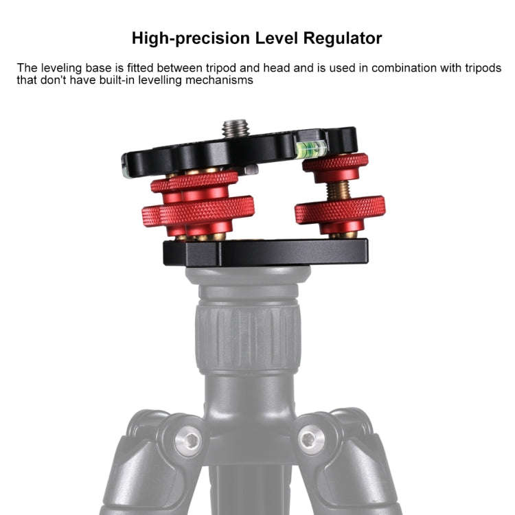 PULUZ Aluminum Alloy Adjustment Dials Leveling Base Ball Head for Camera Tripod Head