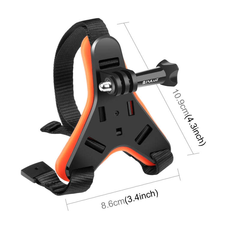 PULUZ Motorcycle Helmet Chin Strap Belt Mount for GoPro, Insta360, DJI and Other Action Cameras