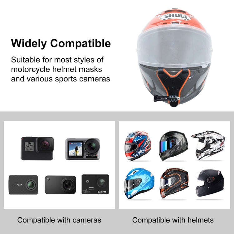 PULUZ Motorcycle Helmet Chin Strap Belt Mount for GoPro, Insta360, DJI and Other Action Cameras