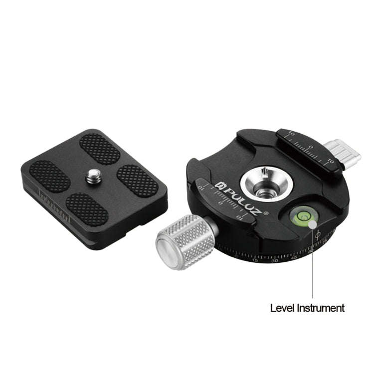 PULUZ Aluminum Alloy Quick Release Plate for Panoramic Head(Grey)