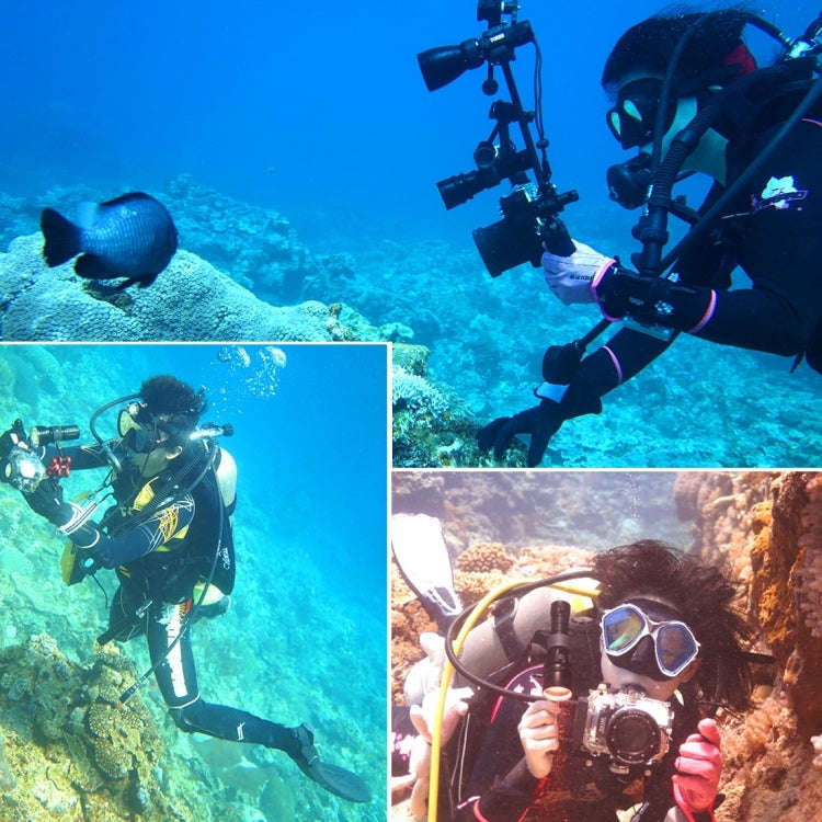 PULUZ Shutter Release Trigger Extension Adapter Lever Mount for Underwater Arm System(Gold)