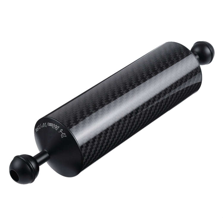 PULUZ 10.82 inch 27.5cm Length 60mm Diameter Dual Balls Carbon Fiber Floating Arm, Ball Diameter:...