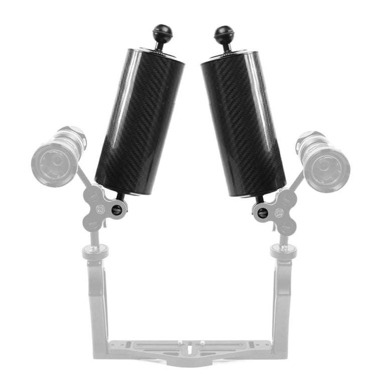 PULUZ 10.82 inch 27.5cm Length 80mm Diameter Dual Balls Carbon Fiber Floating Arm, Ball Diameter:...