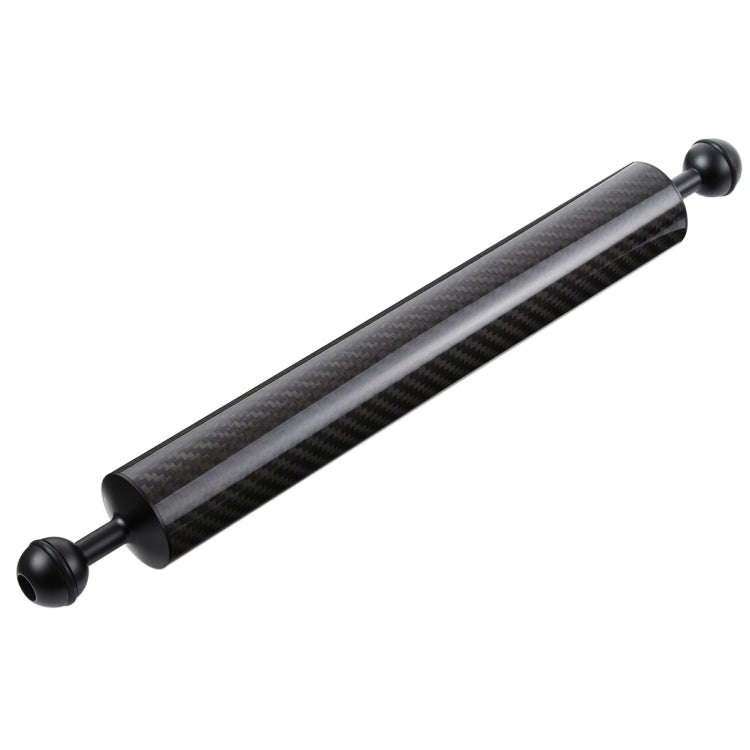 PULUZ 14.56 inch 37cm Length 40mm Diameter Dual Balls Carbon Fiber Floating Arm, Ball Diameter: 2...