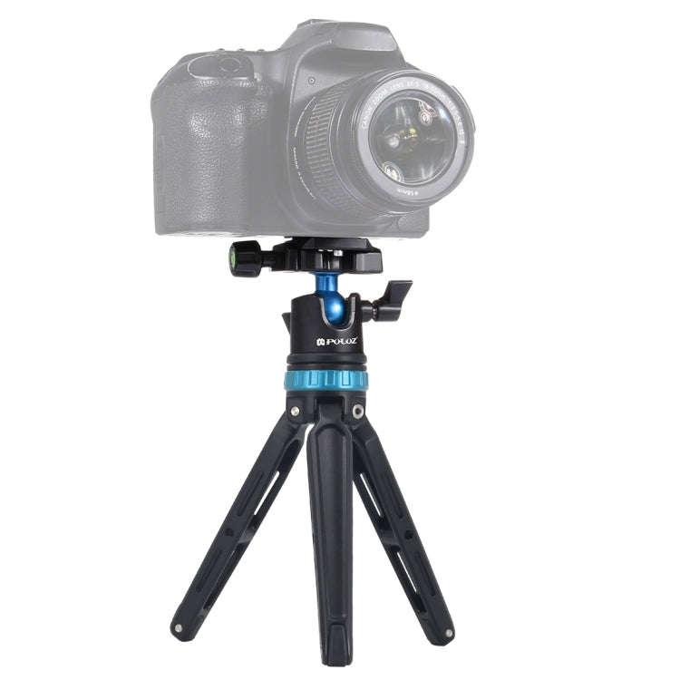 PULUZ Pocket Mini Adjustable Metal Desktop Tripod Mount with 360 Degree Ball Head for DSLR & Digi...