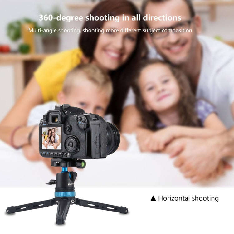 PULUZ Pocket Mini Adjustable Metal Desktop Tripod Mount with 360 Degree Ball Head for DSLR & Digi...