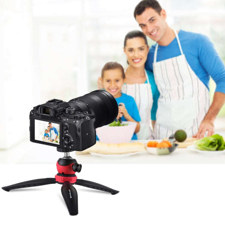 PULUZ 20cm Pocket Plastic Tripod Mount with 360 Degree Ball Head for Smartphones, GoPro, DSLR Cam...