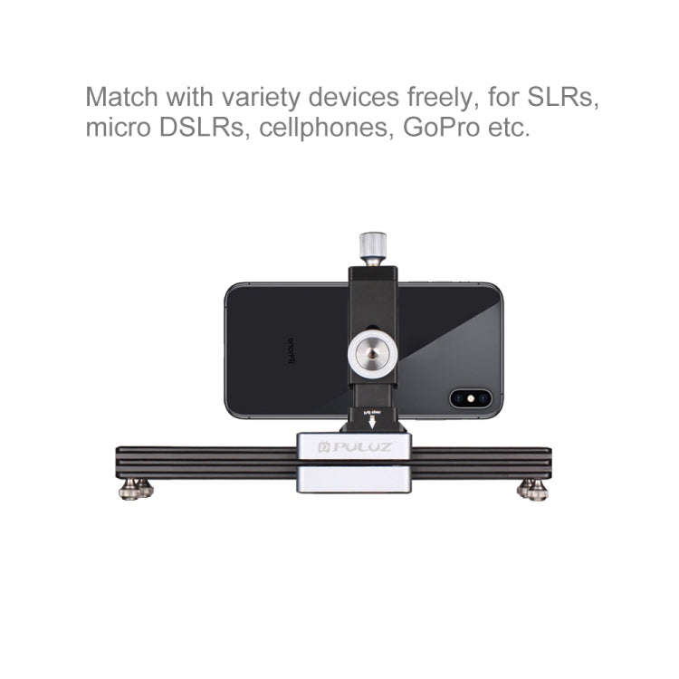 PULUZ Close-Up Shooting Desktop Fluid Drag Track Slider Aluminum Alloy Camera Video Stabilizer Ra...