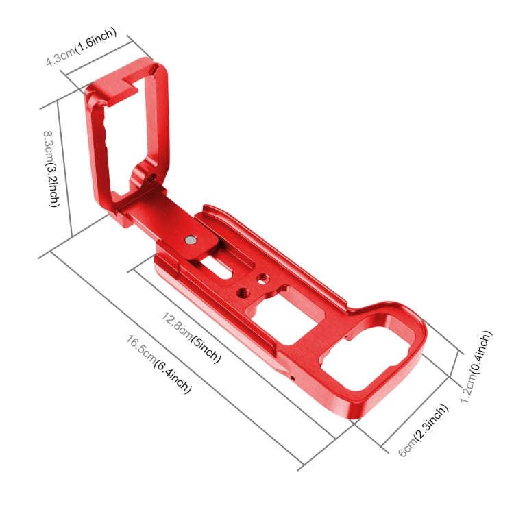 PULUZ 1/4 inch Vertical Shoot Quick Release L Plate Bracket Base Holder for Sony A9 (ILCE-9) / A7...
