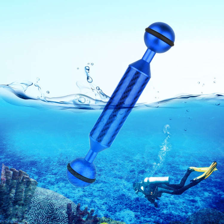 PULUZ 5 inch 13cm Length 20.8mm Diameter Dual Balls Carbon Fiber Floating Arm, Ball Diameter: 25m...