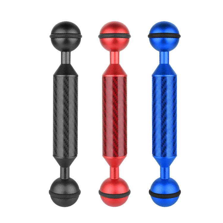 PULUZ 5 inch 13cm Length 20.8mm Diameter Dual Balls Carbon Fiber Floating Arm, Ball Diameter: 25m...